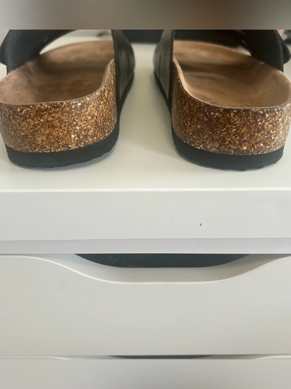 Time and Tru Women’s Cork Footbed Slide Sandals Size 10